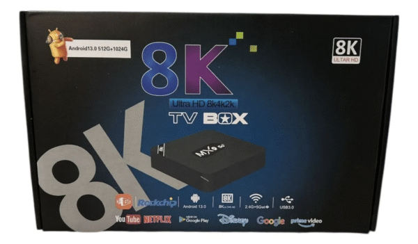 Android TV Box 13.1 4K – 2GB RAM / 16GB ROM